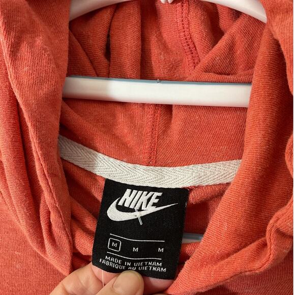 Nike Hoodie Orange Lightweight Medium Just Do It Junior Women’s Hoodie - Picture 6 of 7